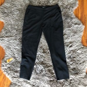 ASOS Black Dress Pants with Gold Side Zip